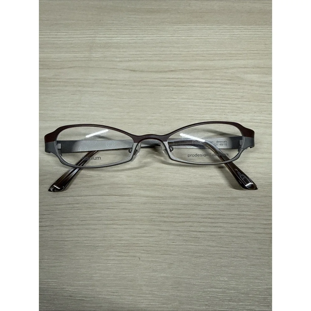 Prodesign: denmark 4315 C.5031 Brown Two Tone Oval Metal Sunglasses Frames 48/18